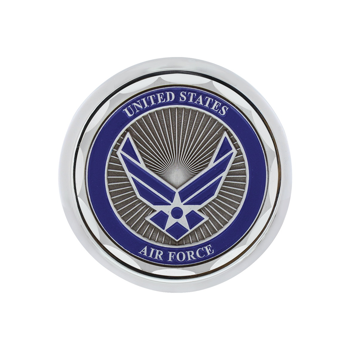 Deluxe Military Medallion Air Valve Knobs - Air Force - Thumbnail 3