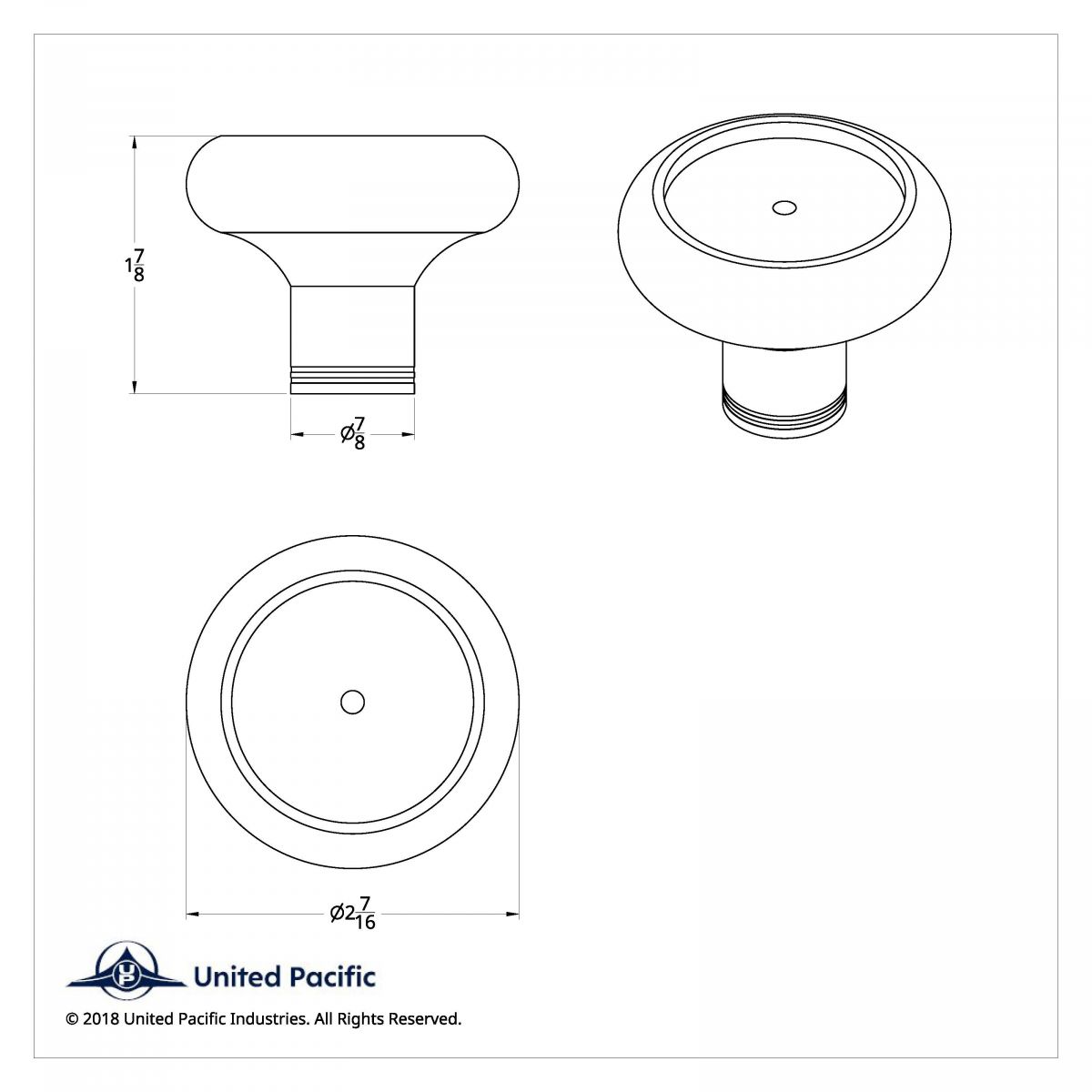 Deluxe Military Medallion Air Valve Knobs - Air Force - Thumbnail 6
