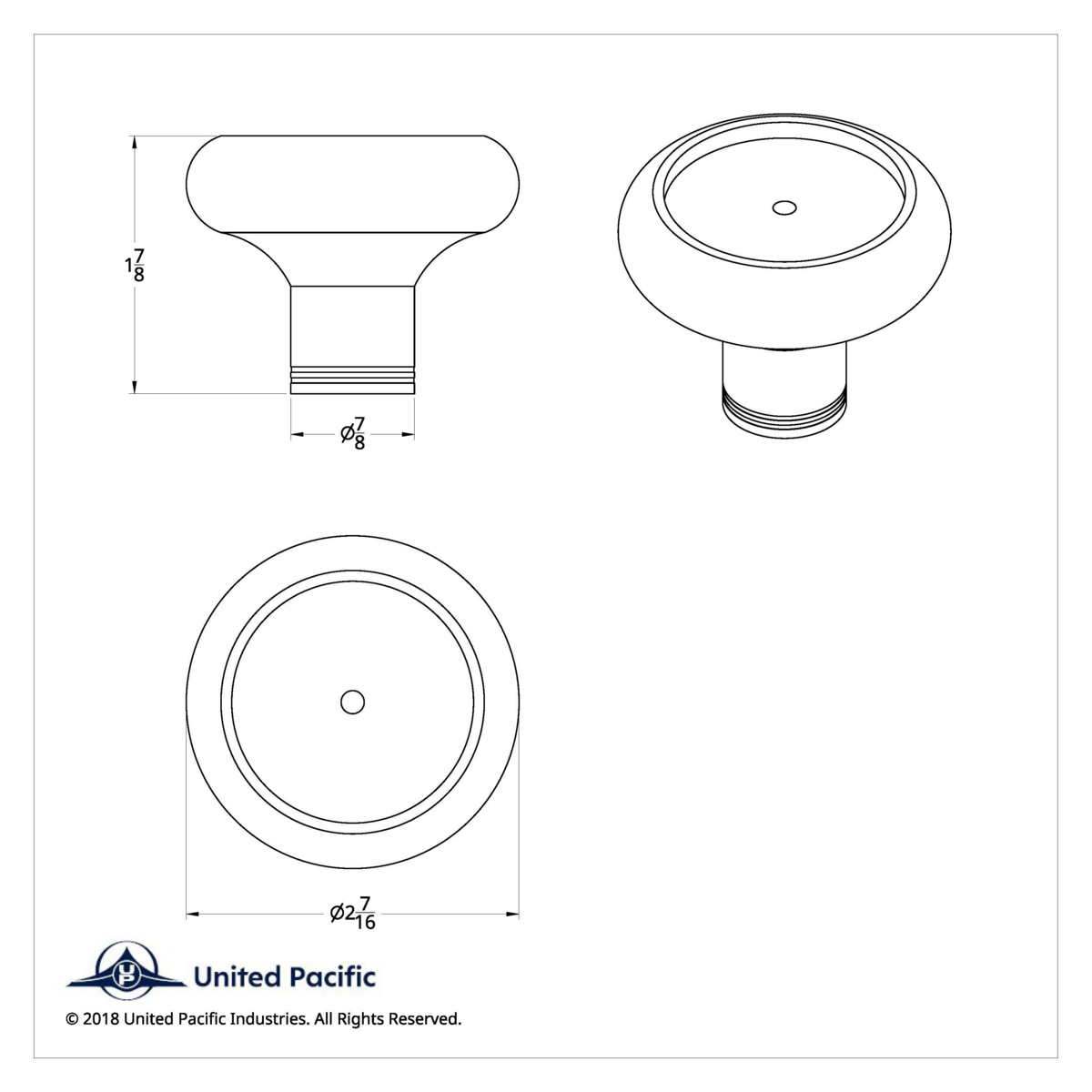 Deluxe Military Medallion Air Valve Knobs - Air Force - Thumbnail 7