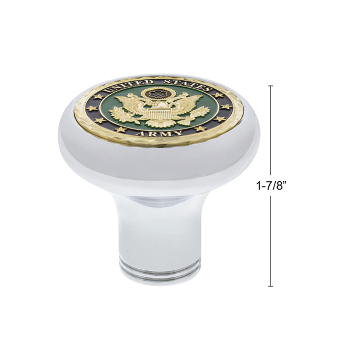 Deluxe Military Medallion Air Valve Knobs - Army - Thumbnail 5