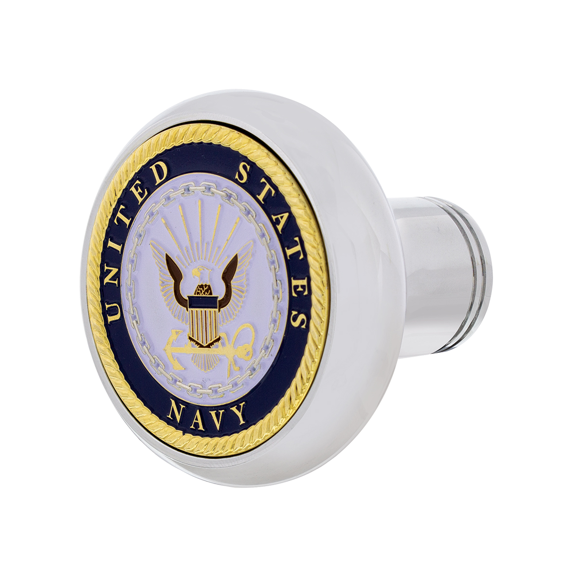 Deluxe Military Medallion Air Valve Knobs - Navy - Thumbnail 2