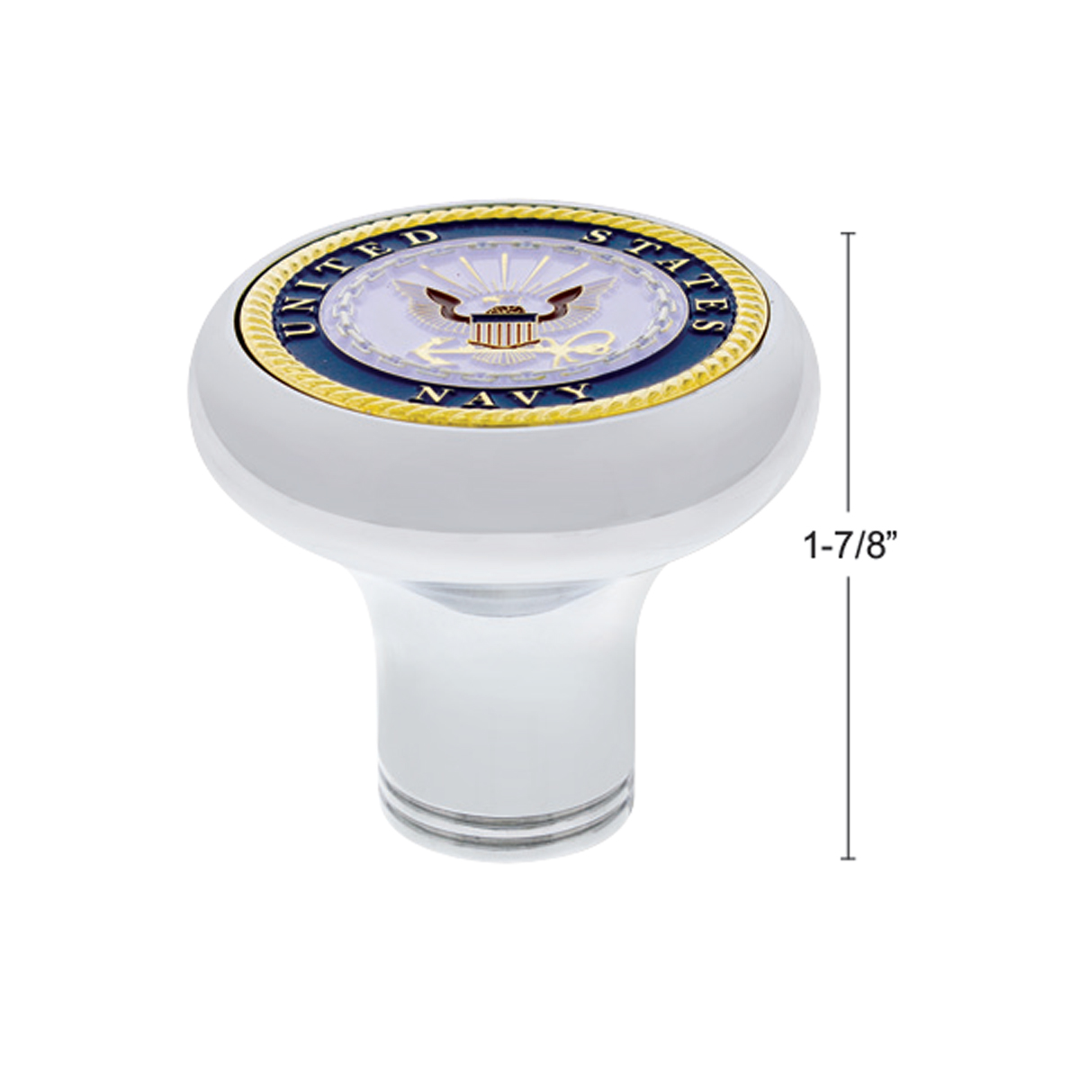 Deluxe Military Medallion Air Valve Knobs - Navy - Thumbnail 5