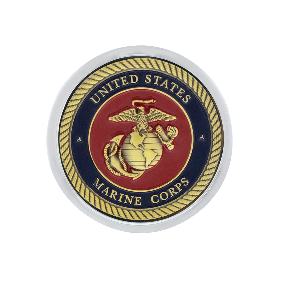 Deluxe Military Medallion Air Valve Knobs - Marine - Thumbnail 3