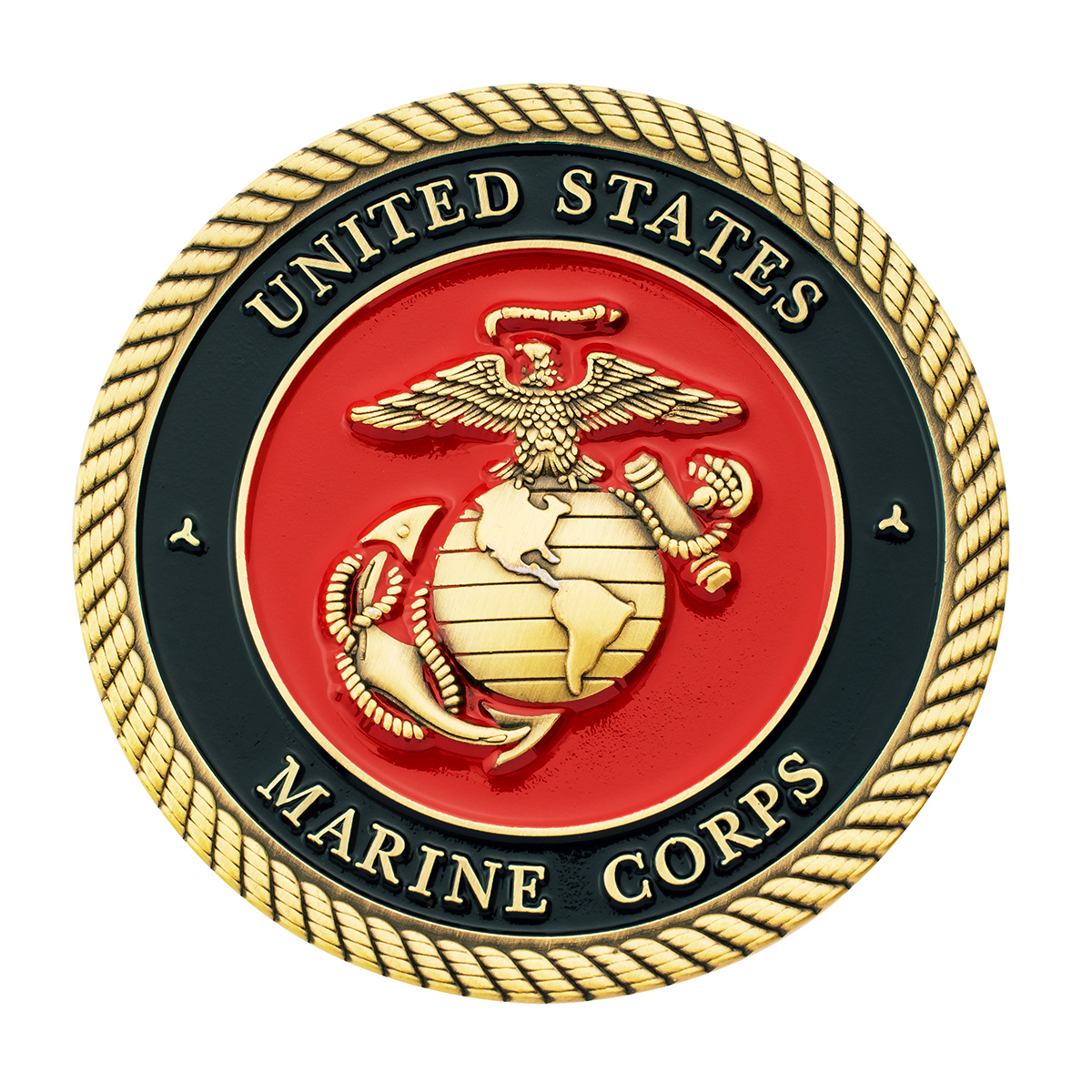 1-3/4" U.S. Military Adhesive Metal Medallion - Marine Corps - Thumbnail 3