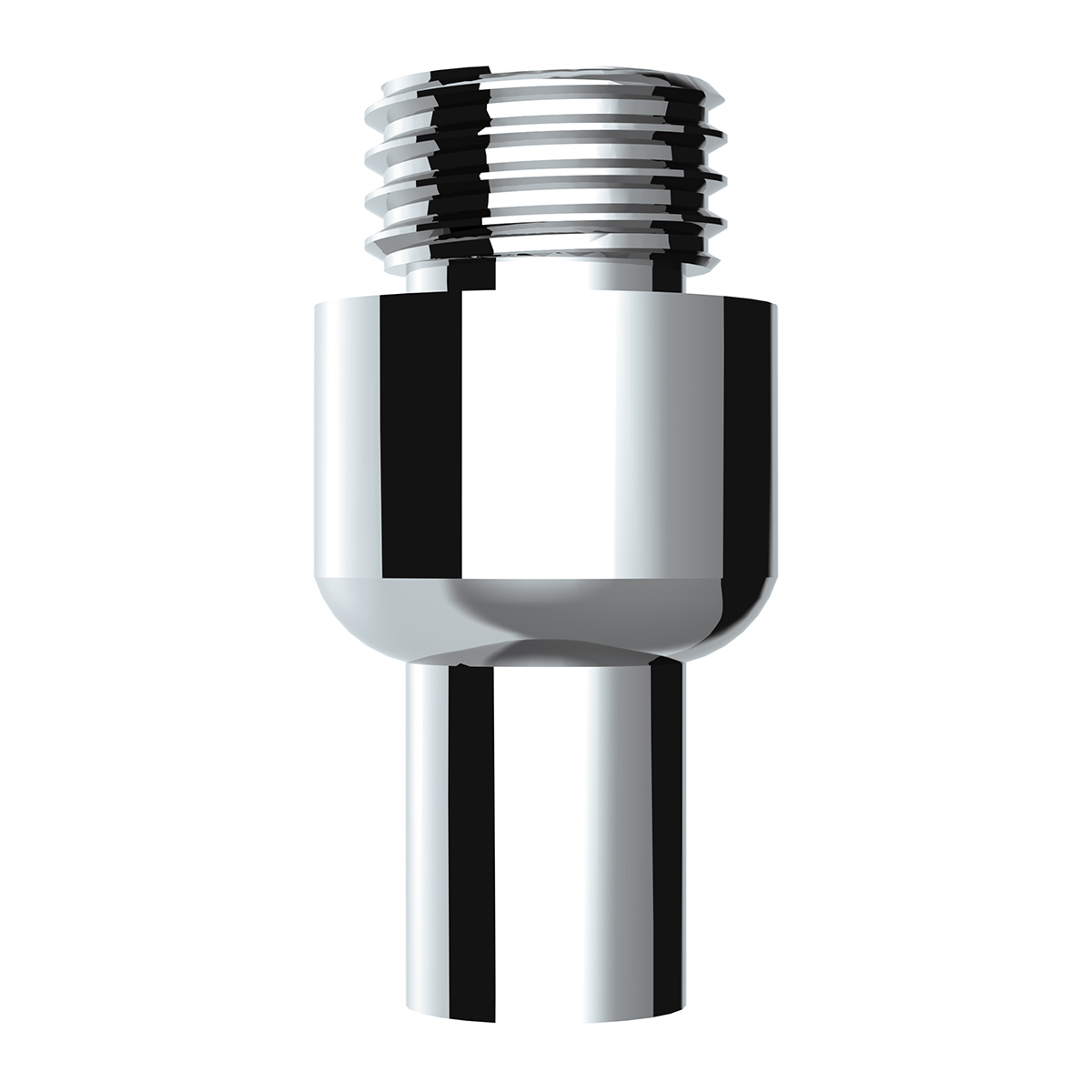 Chrome Aluminum Air Valve Adapter With M30X3.5 Threads - Thumbnail 3