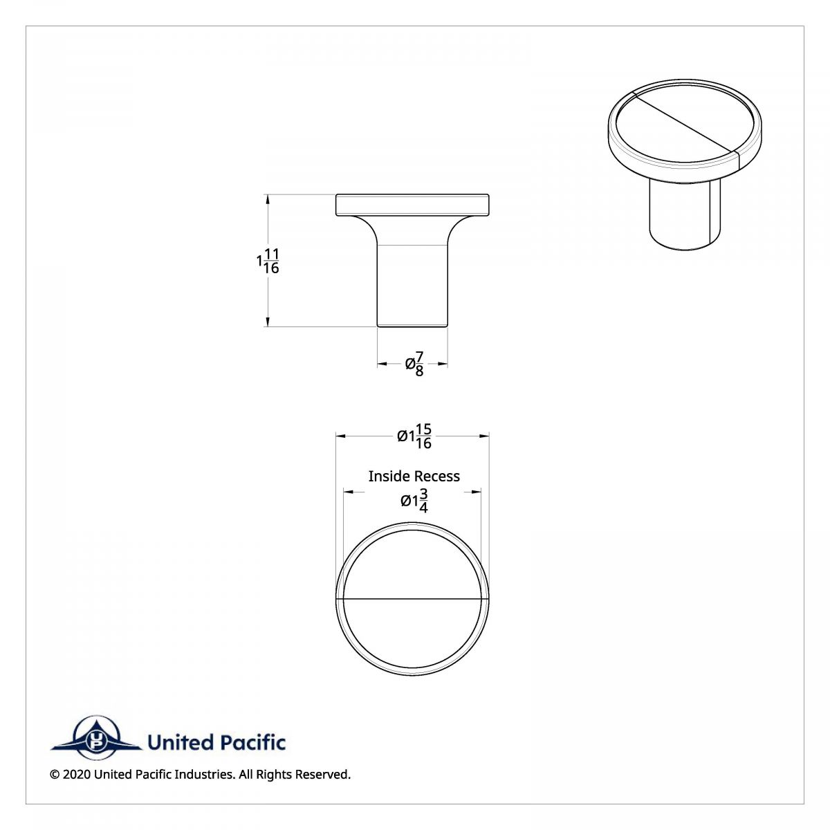 Screw-On Air Valve Knob - Chrome - Thumbnail 4