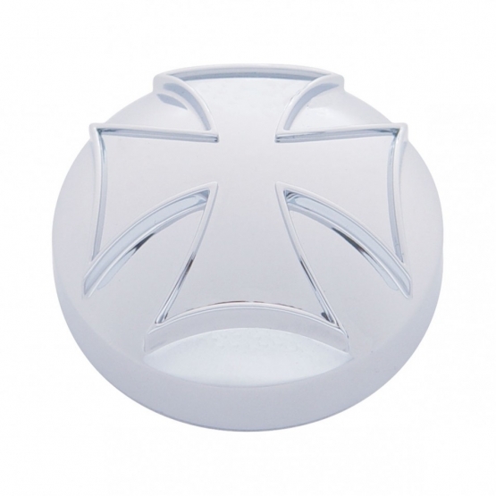 Chrome Iron Cross Air Valve Knob Cover