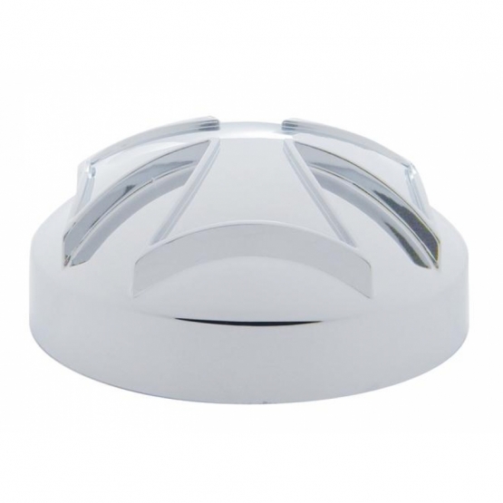 Chrome Iron Cross Air Valve Knob Cover - Thumbnail 2