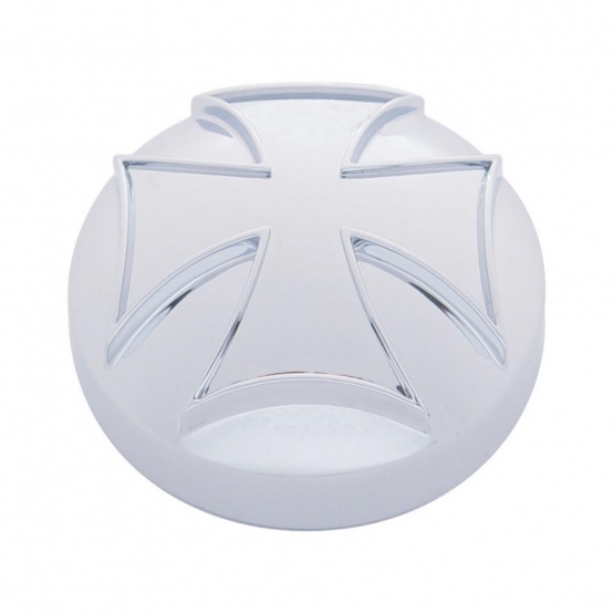 Chrome Iron Cross Air Valve Knob Cover (Bulk)