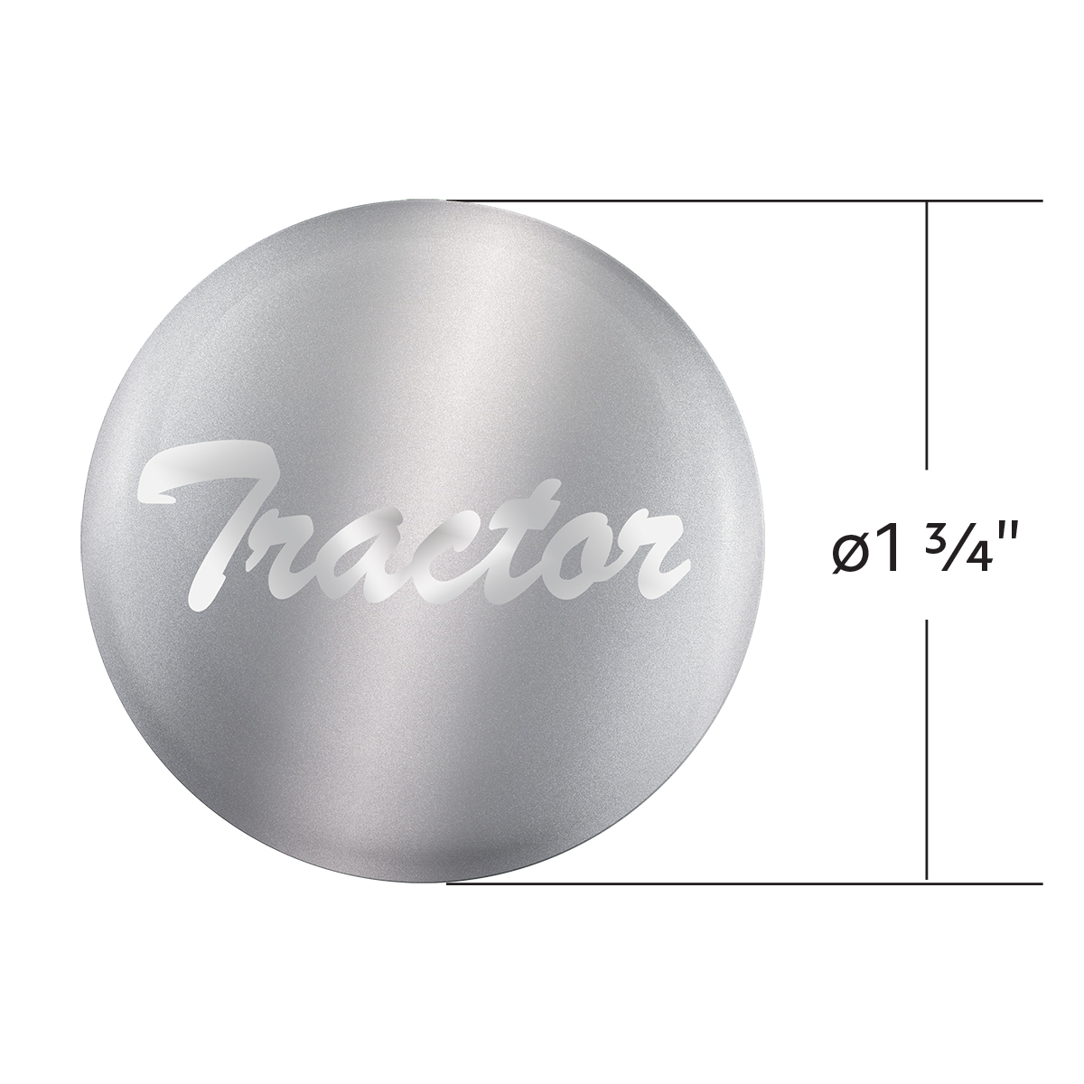 "Tractor" Glossy Air Valve Knob Candy Color Sticker -Liquid Silver - Thumbnail 3