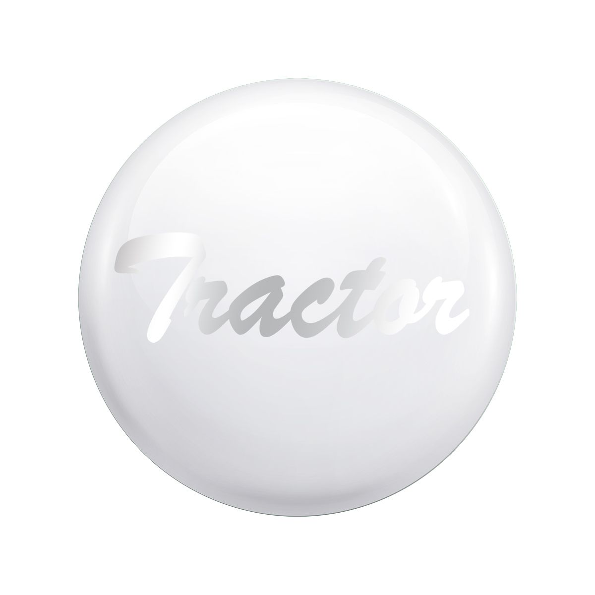 "Tractor" Glossy Air Valve Knob Candy Color Sticker-Pearl White