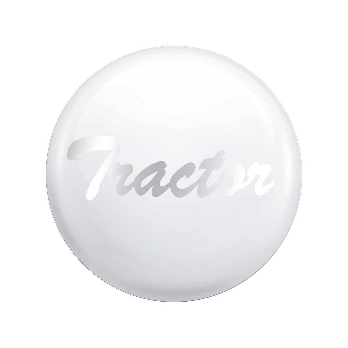 "Tractor" Glossy Air Valve Knob Candy Color Sticker-Pearl White - Thumbnail 4