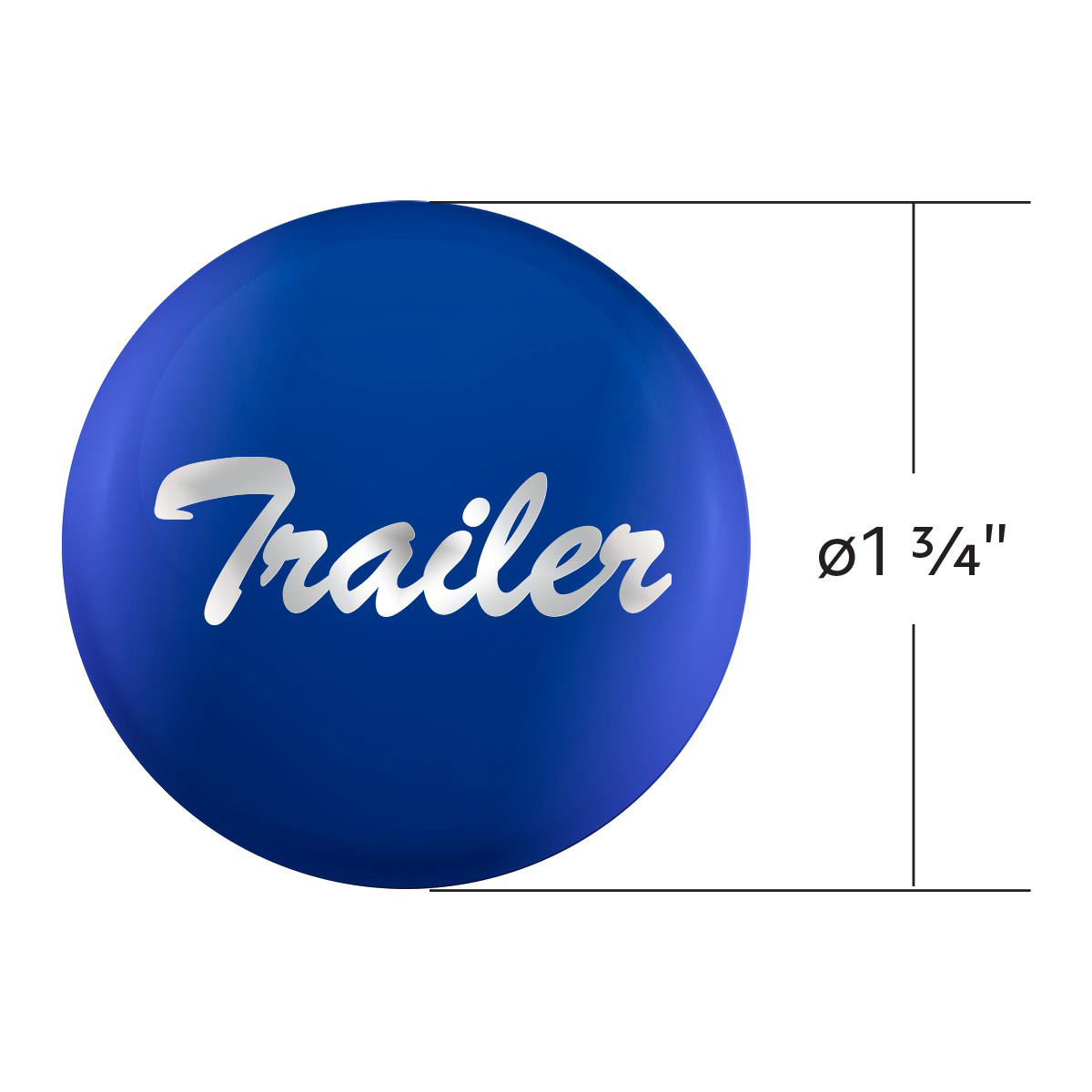"Trailer" Glossy Air Valve Knob Candy Color Sticker - Indigo Blue - Thumbnail 3
