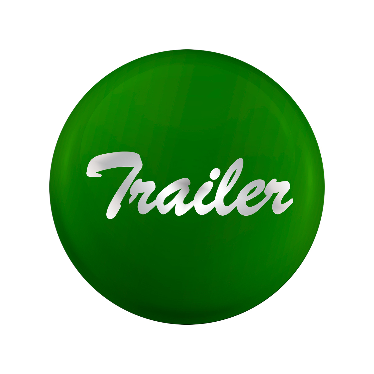 "Trailer" Glossy Air Valve Knob Candy Color Sticker - Emerald Green - Thumbnail 4