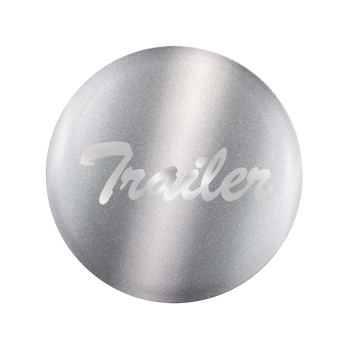 "Trailer" Glossy Air Valve Knob Candy Color Sticker - Liquid Silver
