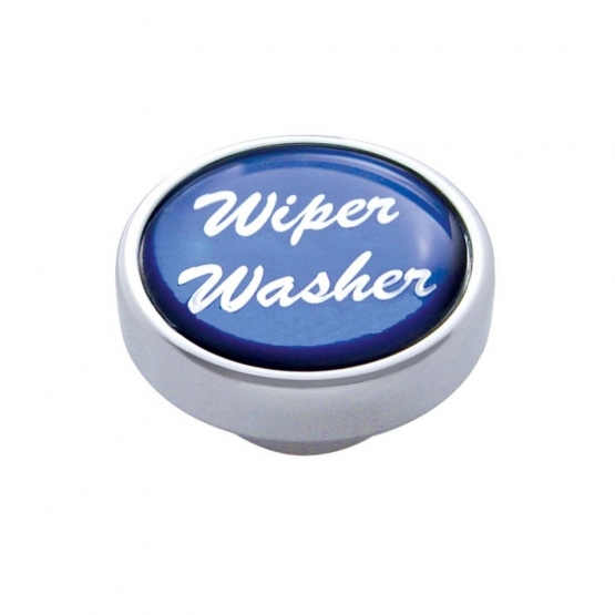 "Wiper/Washer" Dash Knob - Blue Glossy Sticker