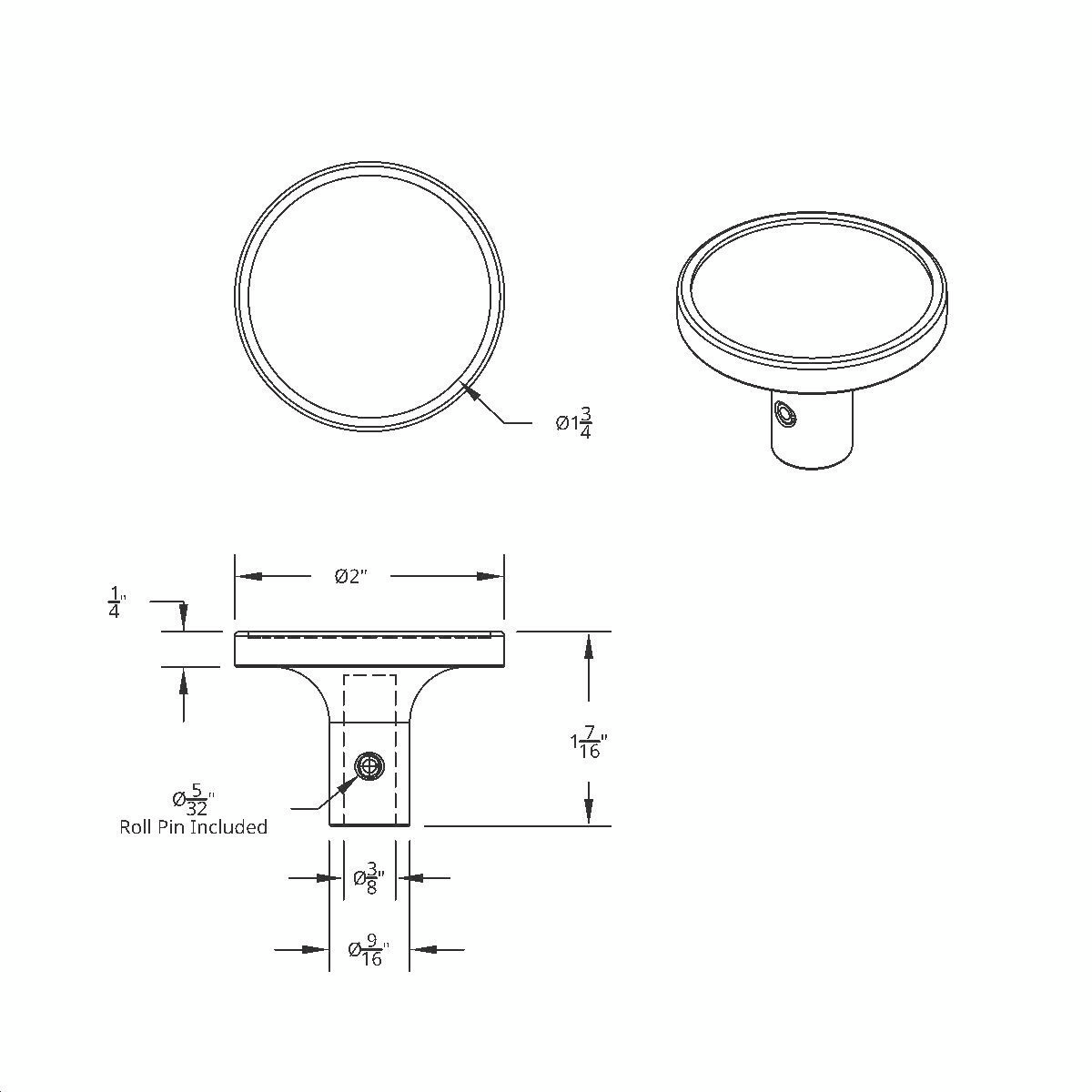 "Tractor" Short Air Valve Knob - Red Glossy Sticker - Thumbnail 2