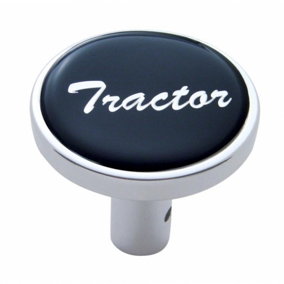 "Tractor" Long Air Valve Knob - Black Glossy Sticker