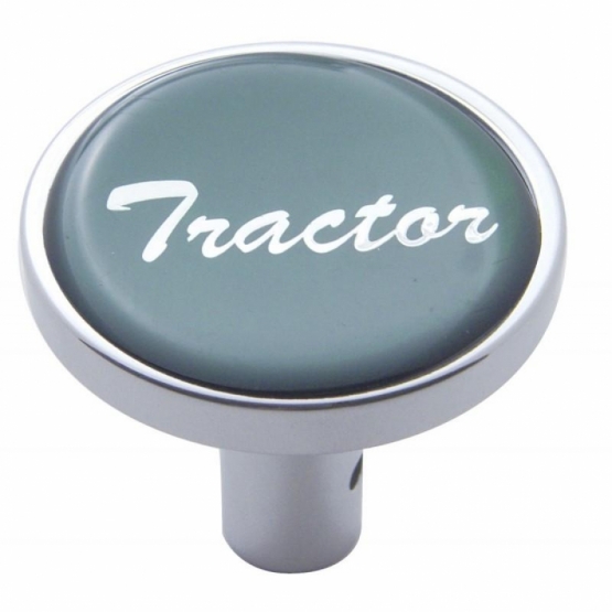 "Tractor" Long Air Valve Knob - Green Glossy Sticker