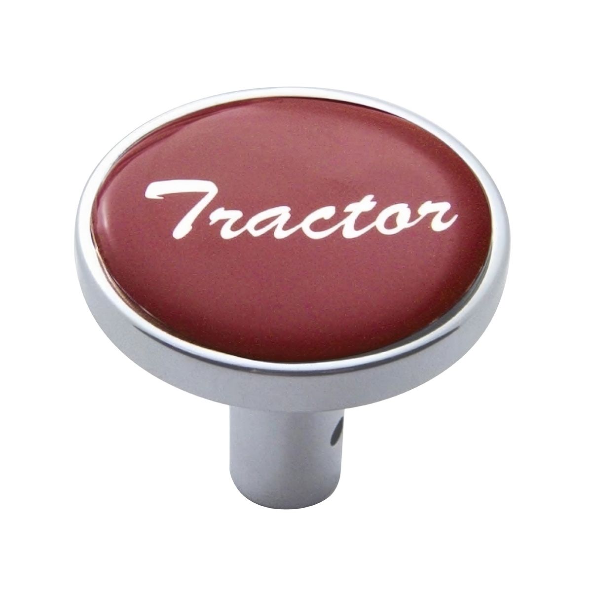 "Tractor" Long Air Valve Knob - Red Glossy Sticker