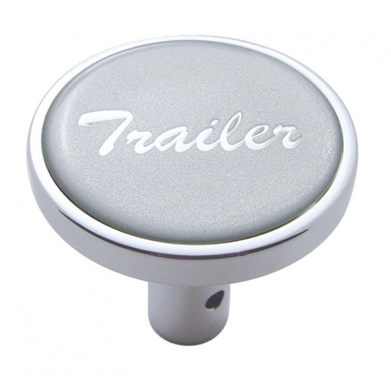 "Trailer" Long Air Valve Knob - Silver Glossy Sticker