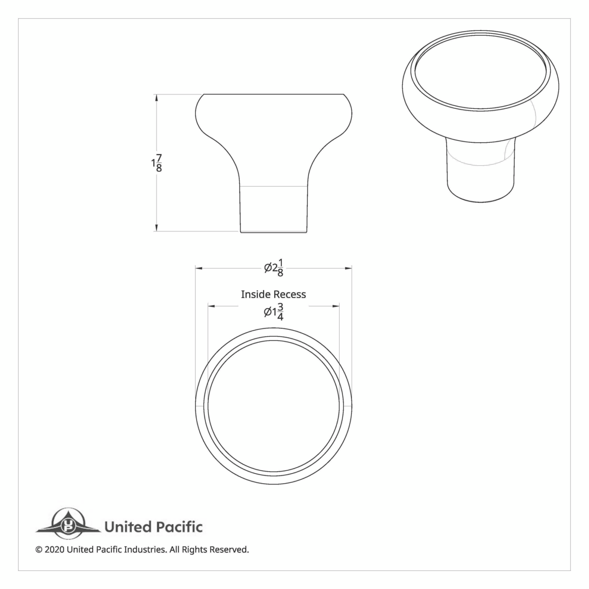 "Trailer" Deluxe Air Valve Knob - Stainless Plaque With Cursive Script - Thumbnail 4