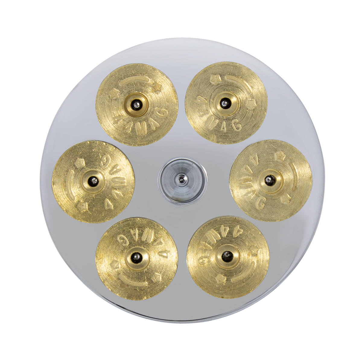 Chrome Aluminum Gun Barrel Air Valve Knob - Screw-On - Thumbnail 3