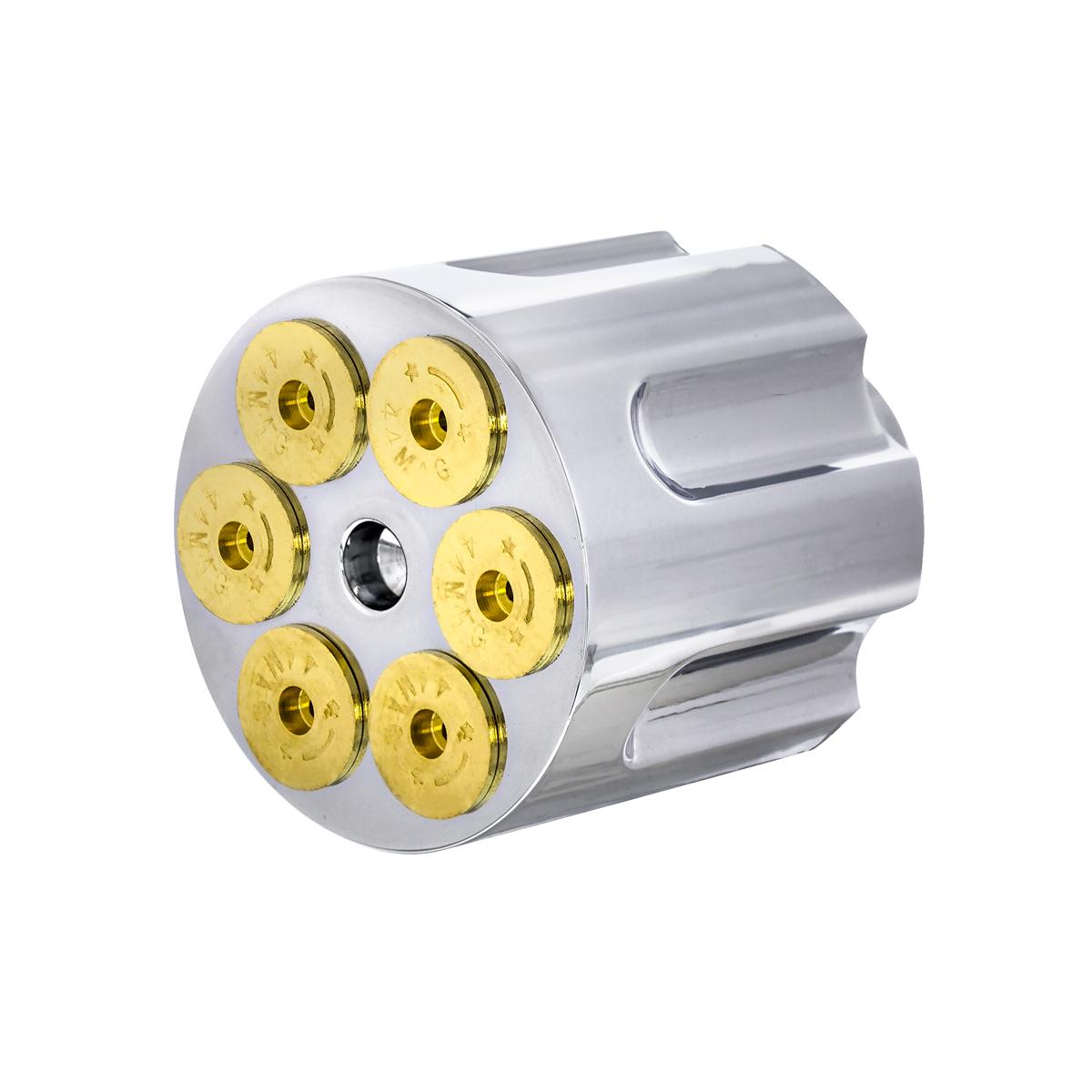 Chrome Aluminum Gun Barrel Air Valve Knob - Screw-On - Thumbnail 6