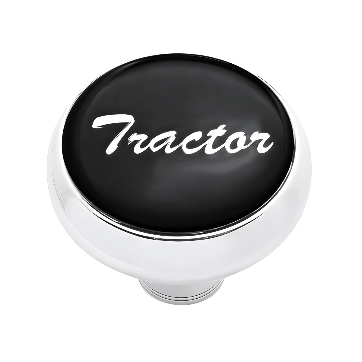 "Tractor" Deluxe Air Valve Knob - Black Glossy Sticker - Thumbnail 3