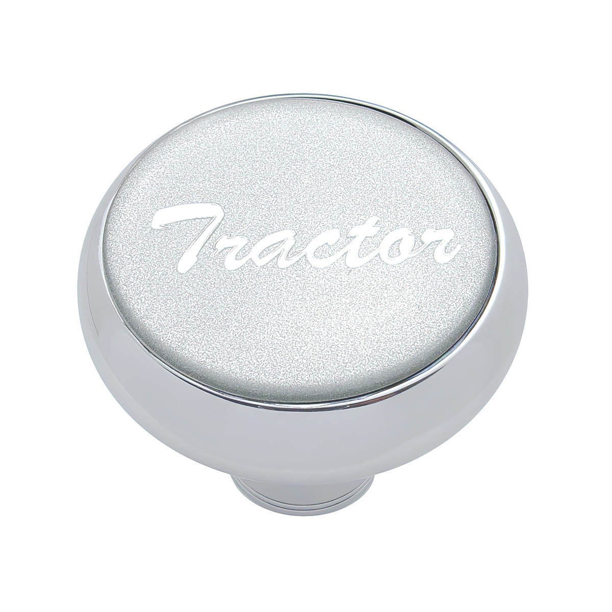 "Tractor" Deluxe Air Valve Knob - Silver Glossy Sticker - Thumbnail 3