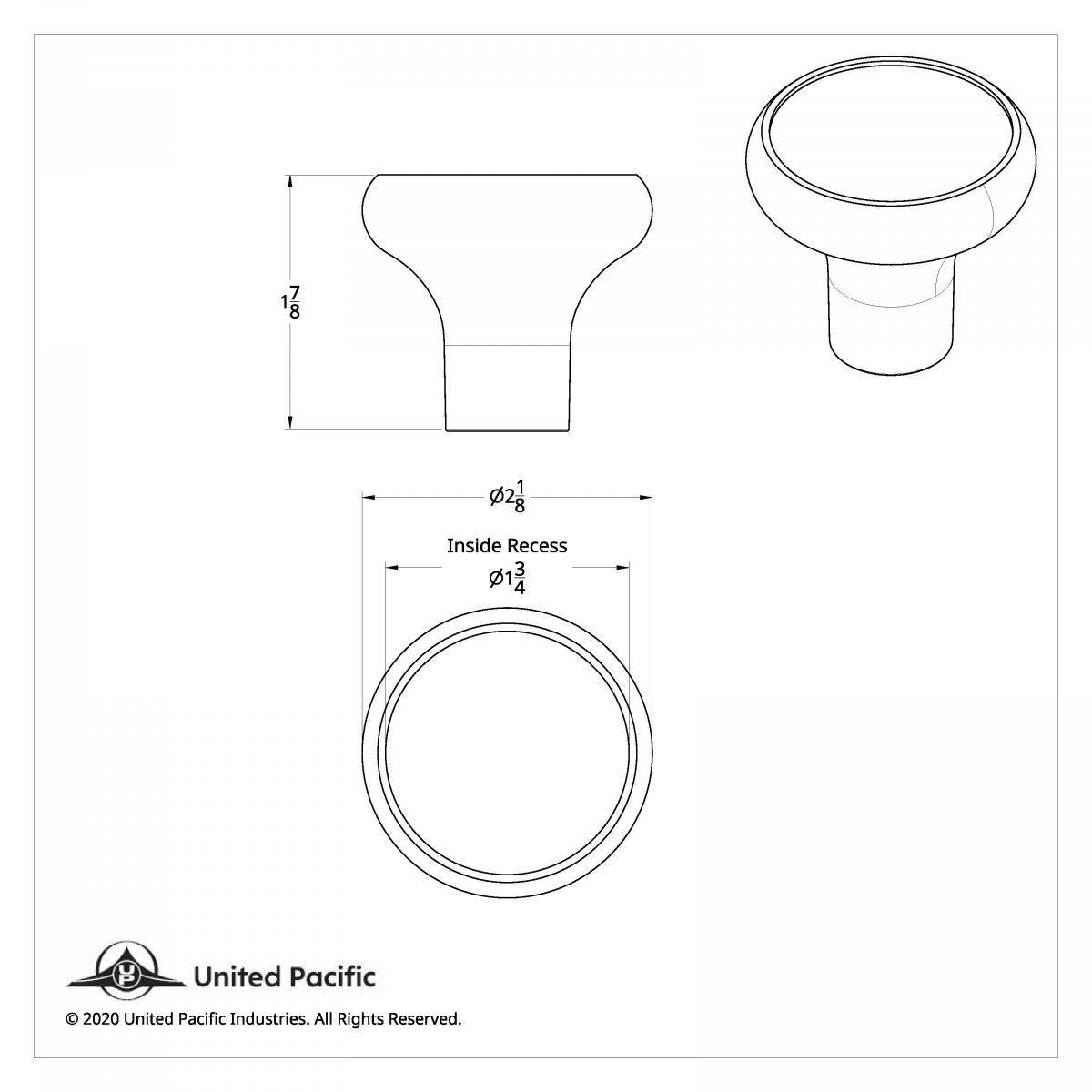 "Trailer" Deluxe Air Valve Knob - Purple Glossy Sticker - Thumbnail 2