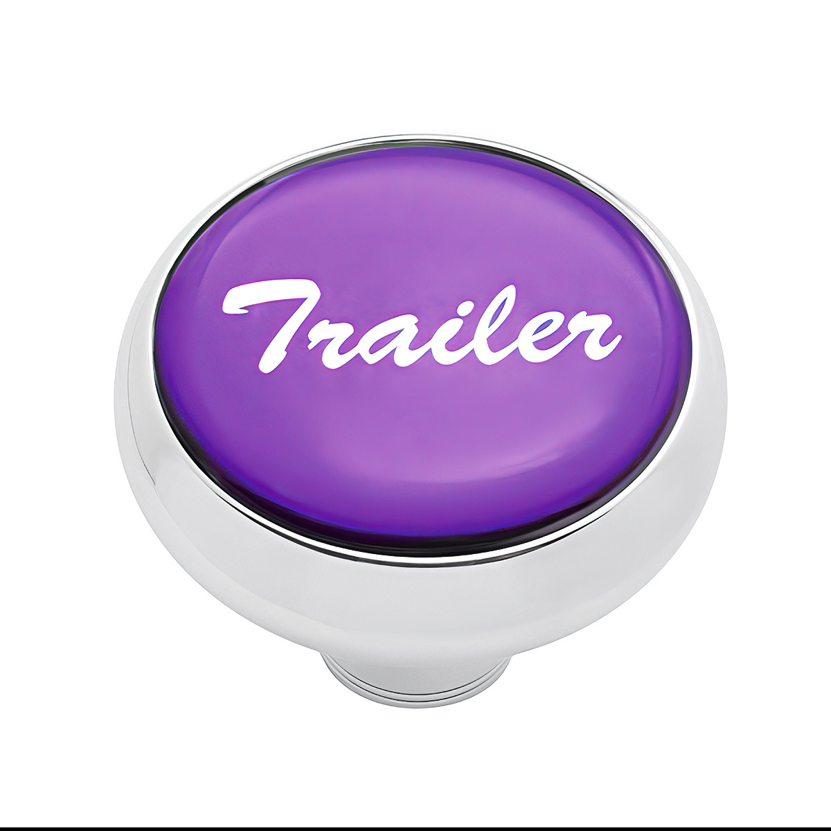"Trailer" Deluxe Air Valve Knob - Purple Glossy Sticker - Thumbnail 3