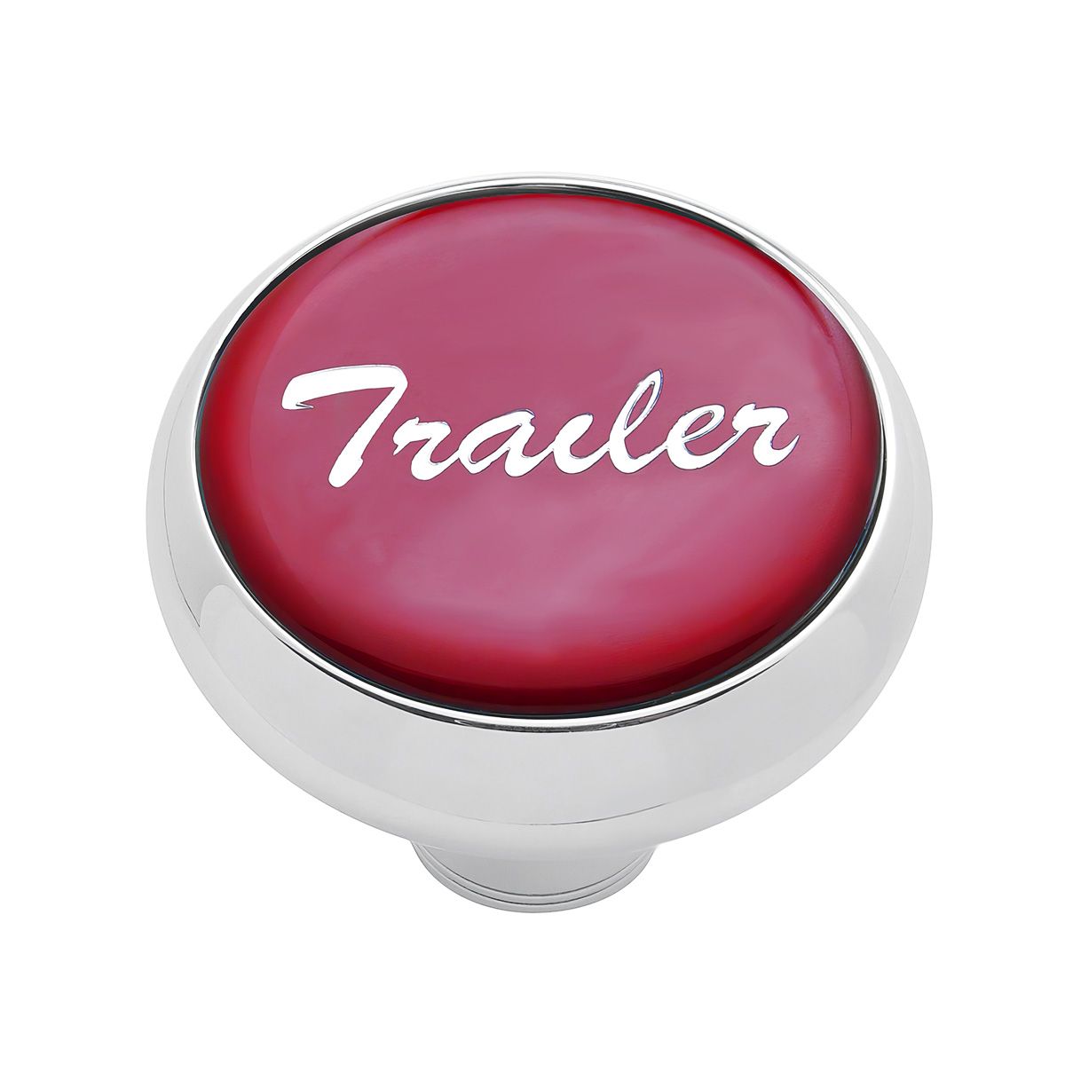"Trailer" Deluxe Air Valve Knob - Red Glossy Sticker