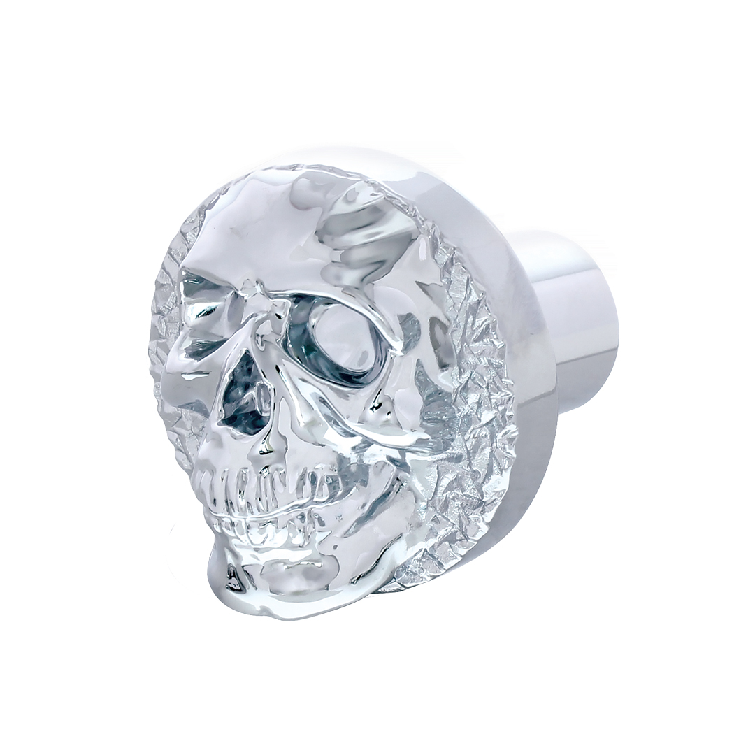 1/2"-13 Thread-On Skull Shift Knob - Chrome - Thumbnail 3