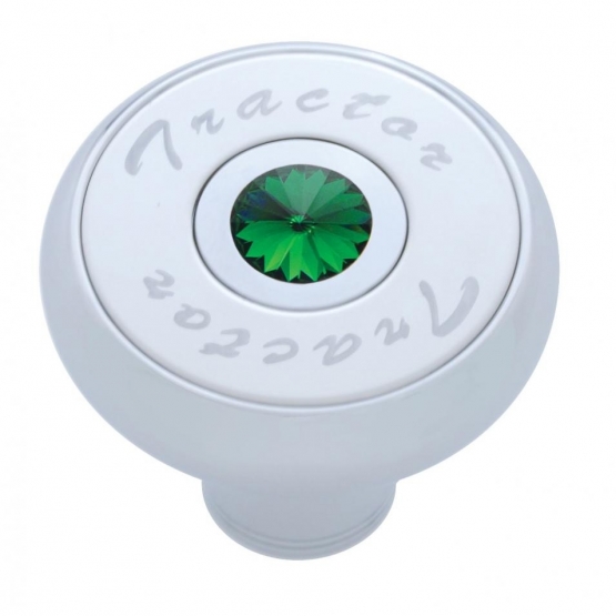 "Tractor" Deluxe Air Valve Knob - Green Crystal