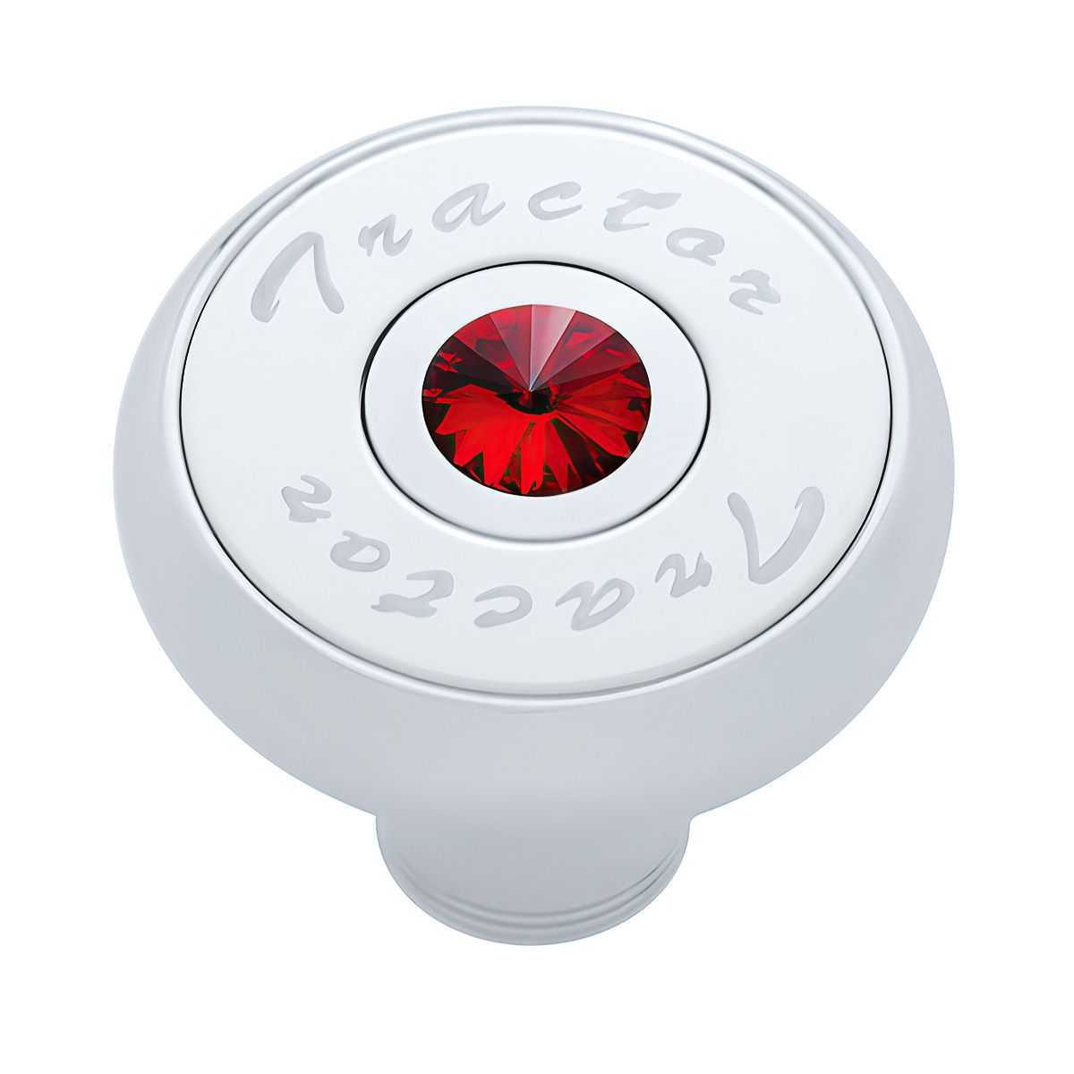 "Tractor" Deluxe Air Valve Knob - Red Crystal
