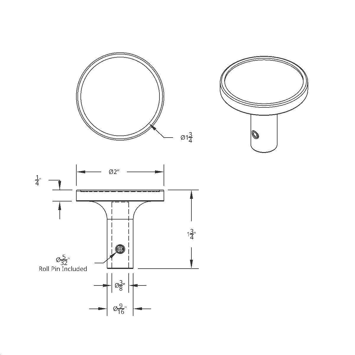 "Trailer" Long Air Valve Knob - Red Maltese Cross Sticker - Thumbnail 2