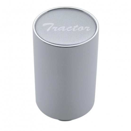 "Tractor" 3" Air Valve Knob - Silver Glossy Sticker