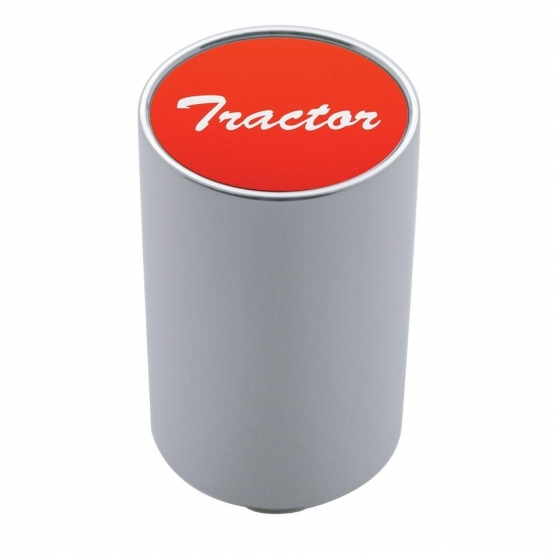 "Tractor" 3" Air Valve Knob - Red Aluminum Sticker