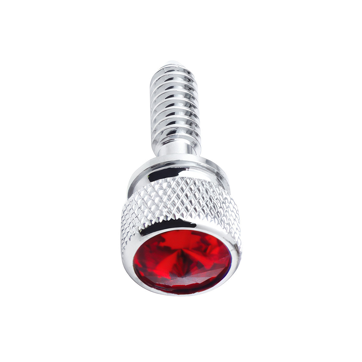 1/4"-20 Knurled Head Dash Screw For Peterbilt - Red Crystal (14-Pack) - Thumbnail 3
