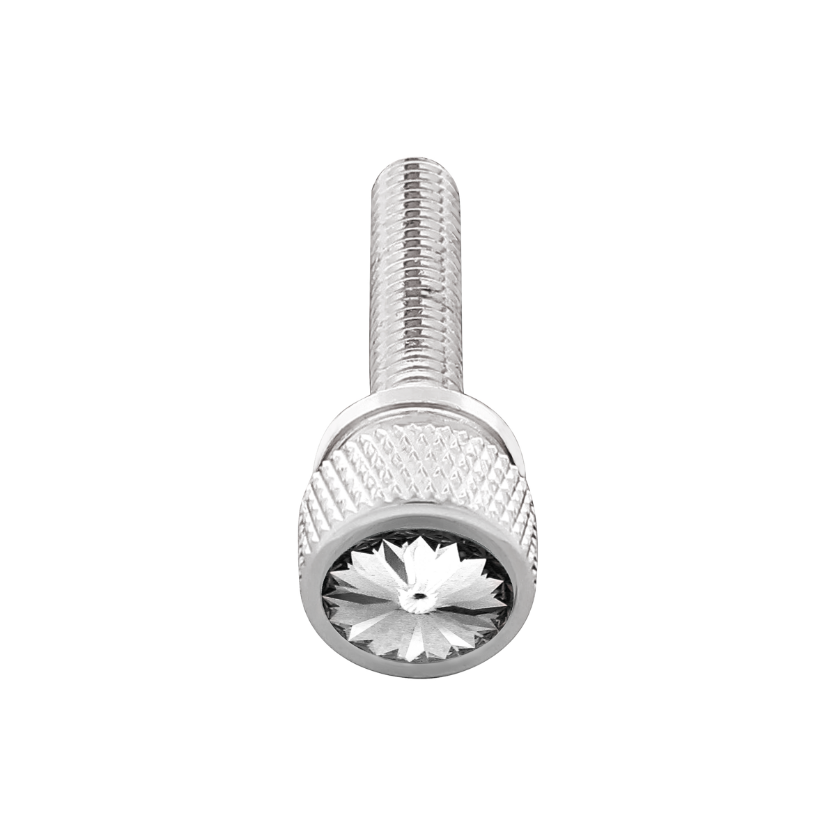 1-3/16" Long M6-1.0 Dash Screw With Crystal For Kenworth - Clear Crystal(12-Pack) - Thumbnail 3