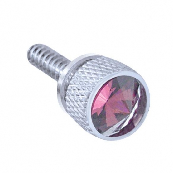 Dash Screw With Purple Crystal For 2008-2017 Freightliner Cascadia
