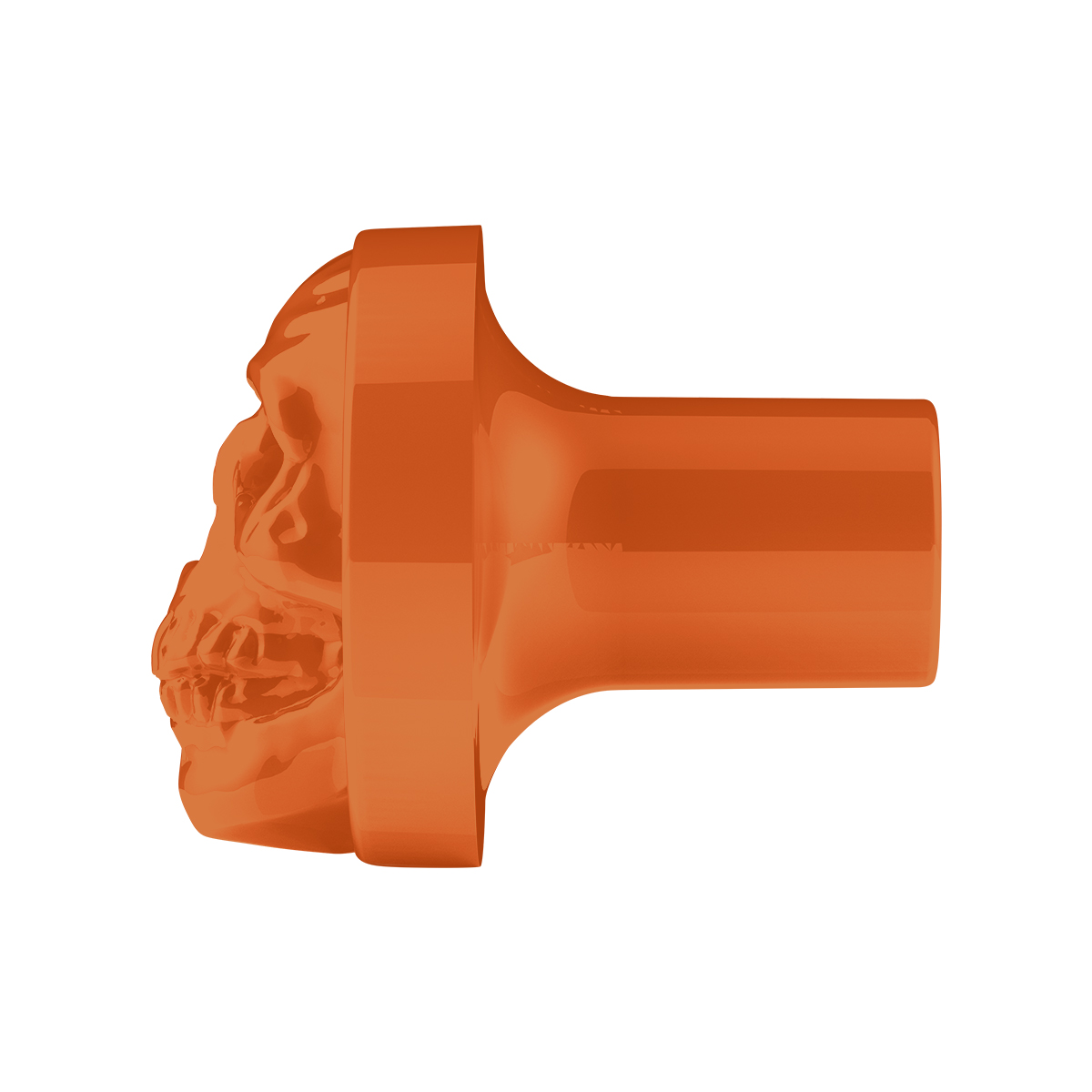 Skull Air Valve Knob - Cadmium Orange - Thumbnail 3