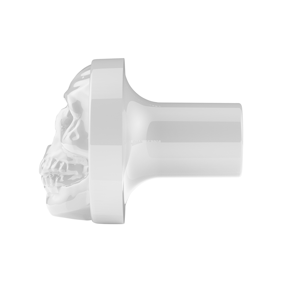 Skull Air Valve Knob - Pearl White - Thumbnail 3