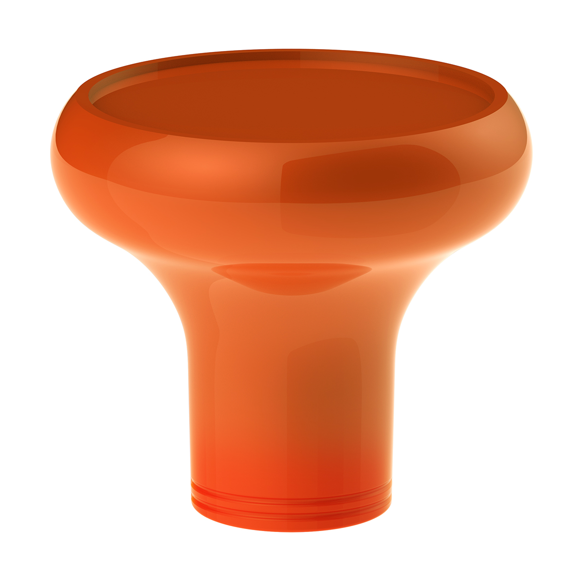 Deluxe Aluminum Screw-On Air Valve Knob With Multi-Color Glossy Tractor Sticker - Cadmium Orange - Thumbnail 2