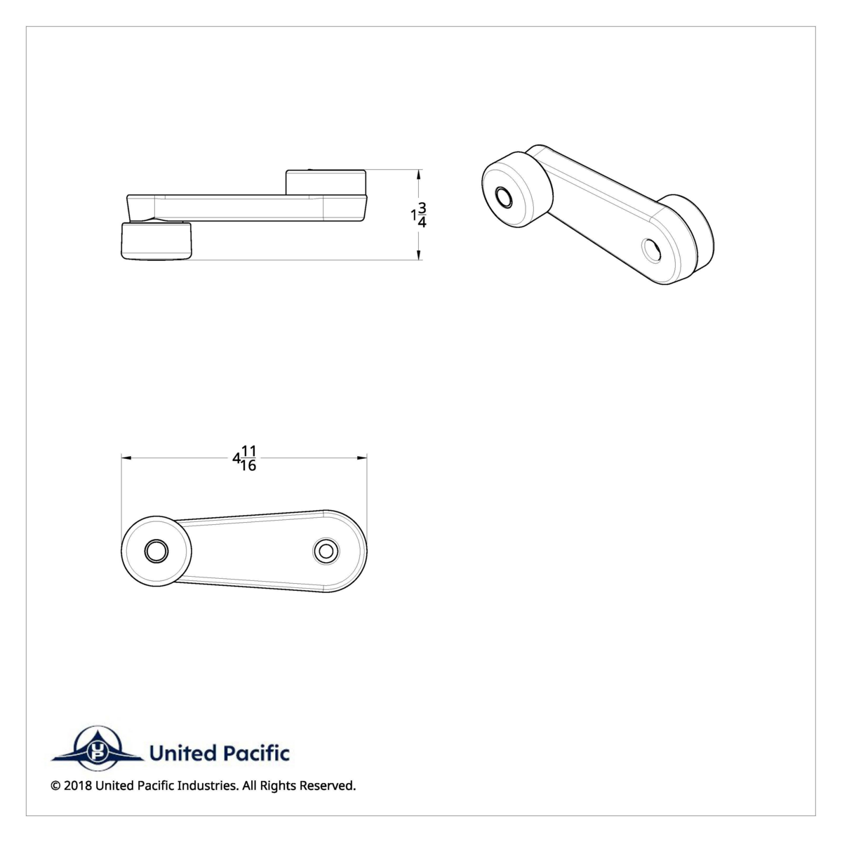 Chrome Window Crank For Freightliner - Thumbnail 8