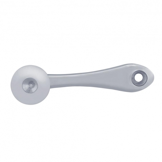 Chrome Die-Cast Window Crank With 16-Spline 7/16” OD Adapter - Indented - Thumbnail 2