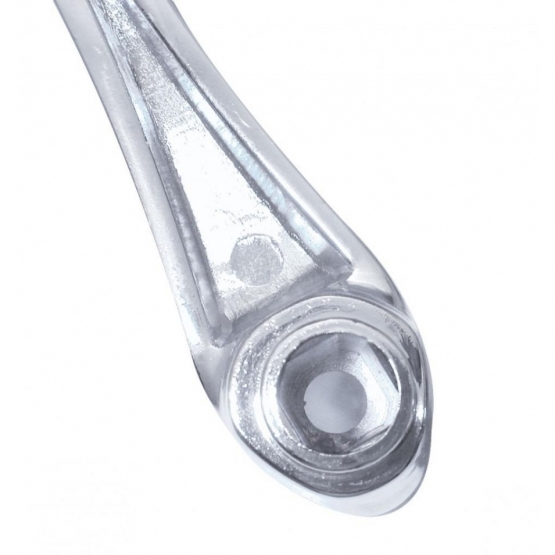 Chrome Die-Cast Window Crank With 3/8” Square Adapter - Blue Crystal - Thumbnail 2