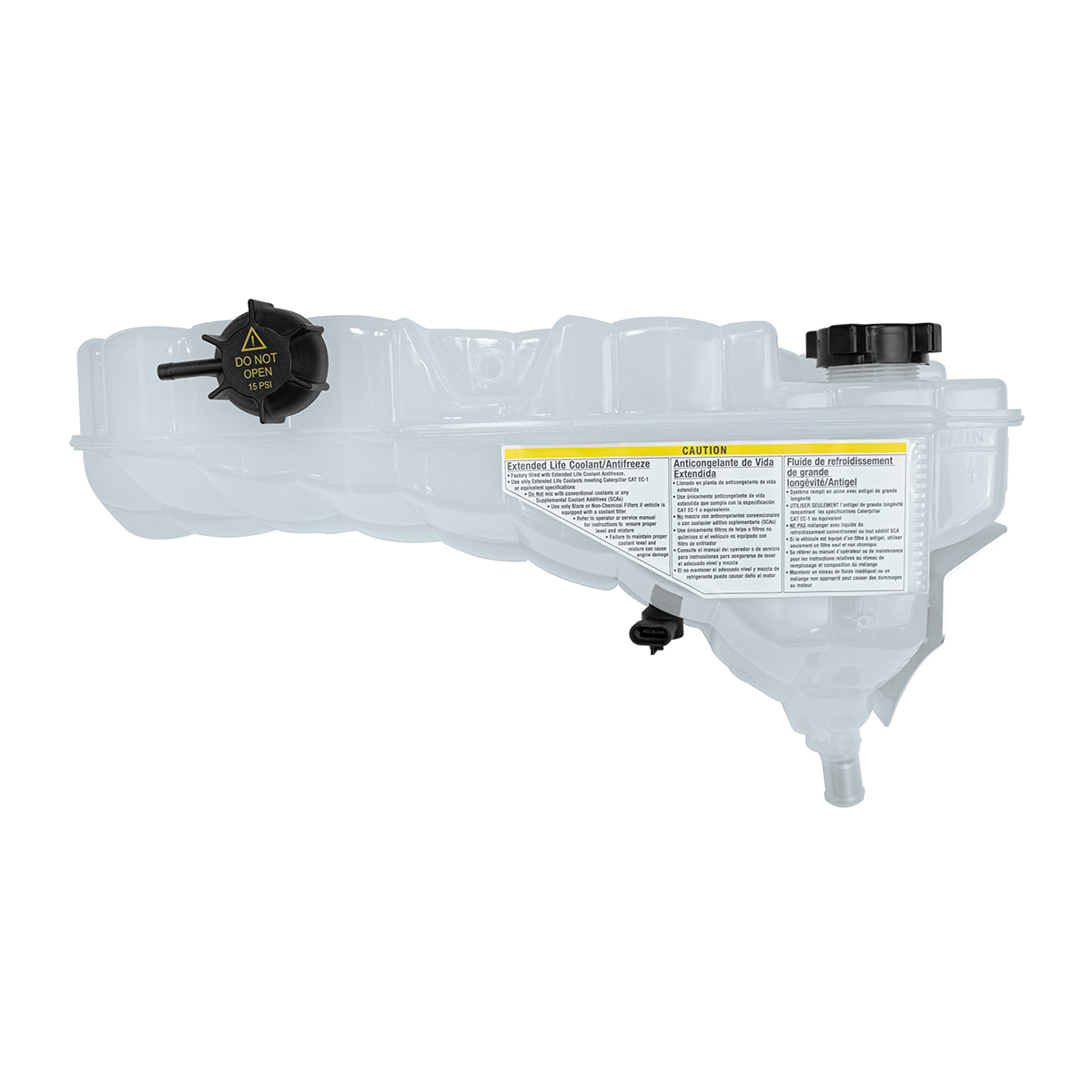 Pressurized Coolant Reservoir & Coolant Level Sensor For 2008-2022 Peterbilt 389 & Kenworth W900 - Thumbnail 3