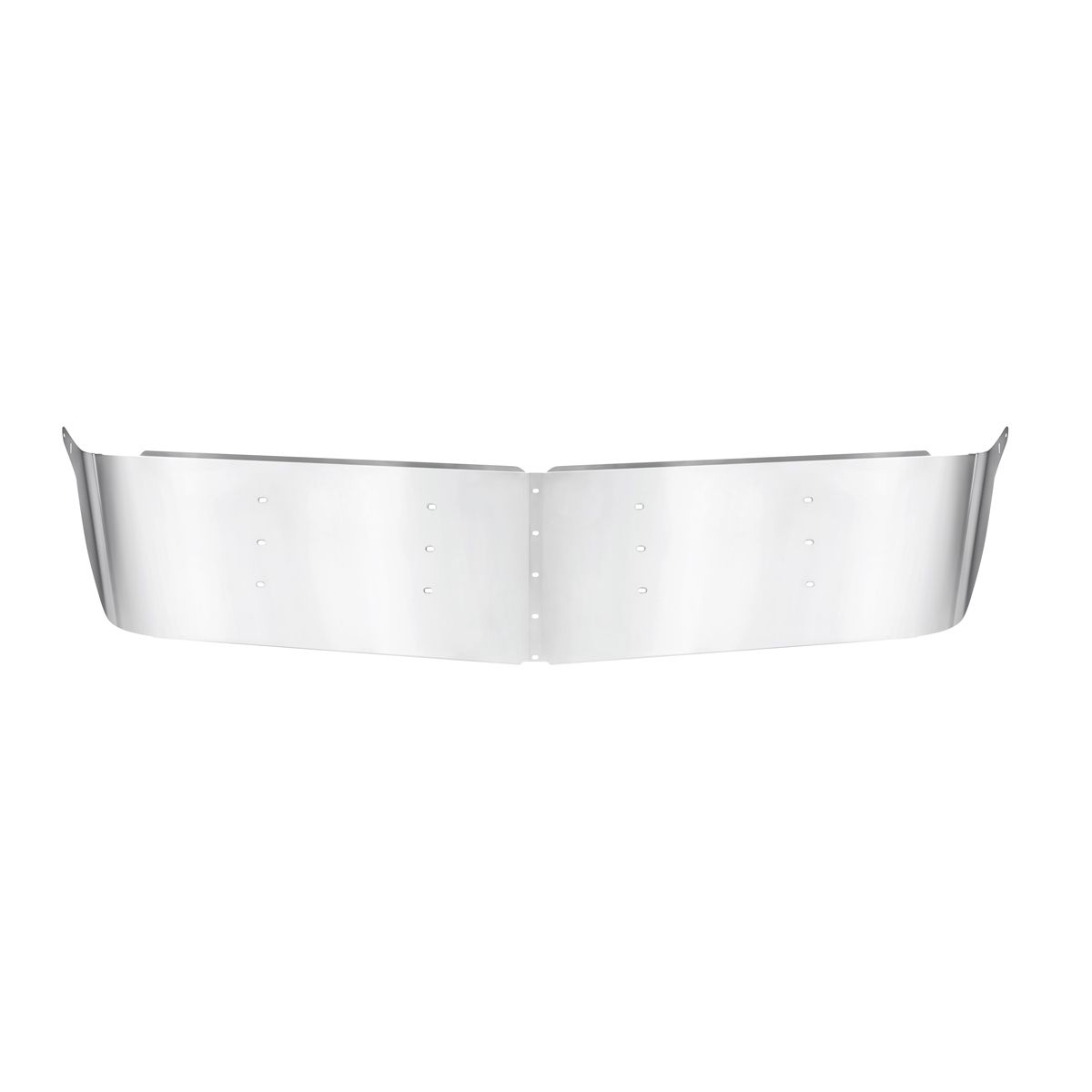 13-1/2" Stainless Curved Drop Visor For 1995-2006 Kenworth W900